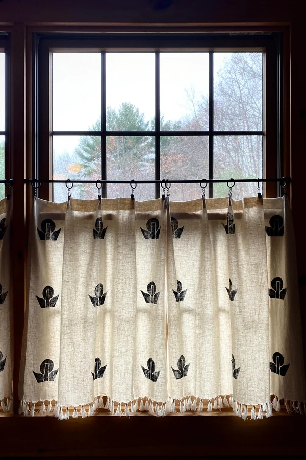 Short Curtains With Tassel Trim for a Playful Detail